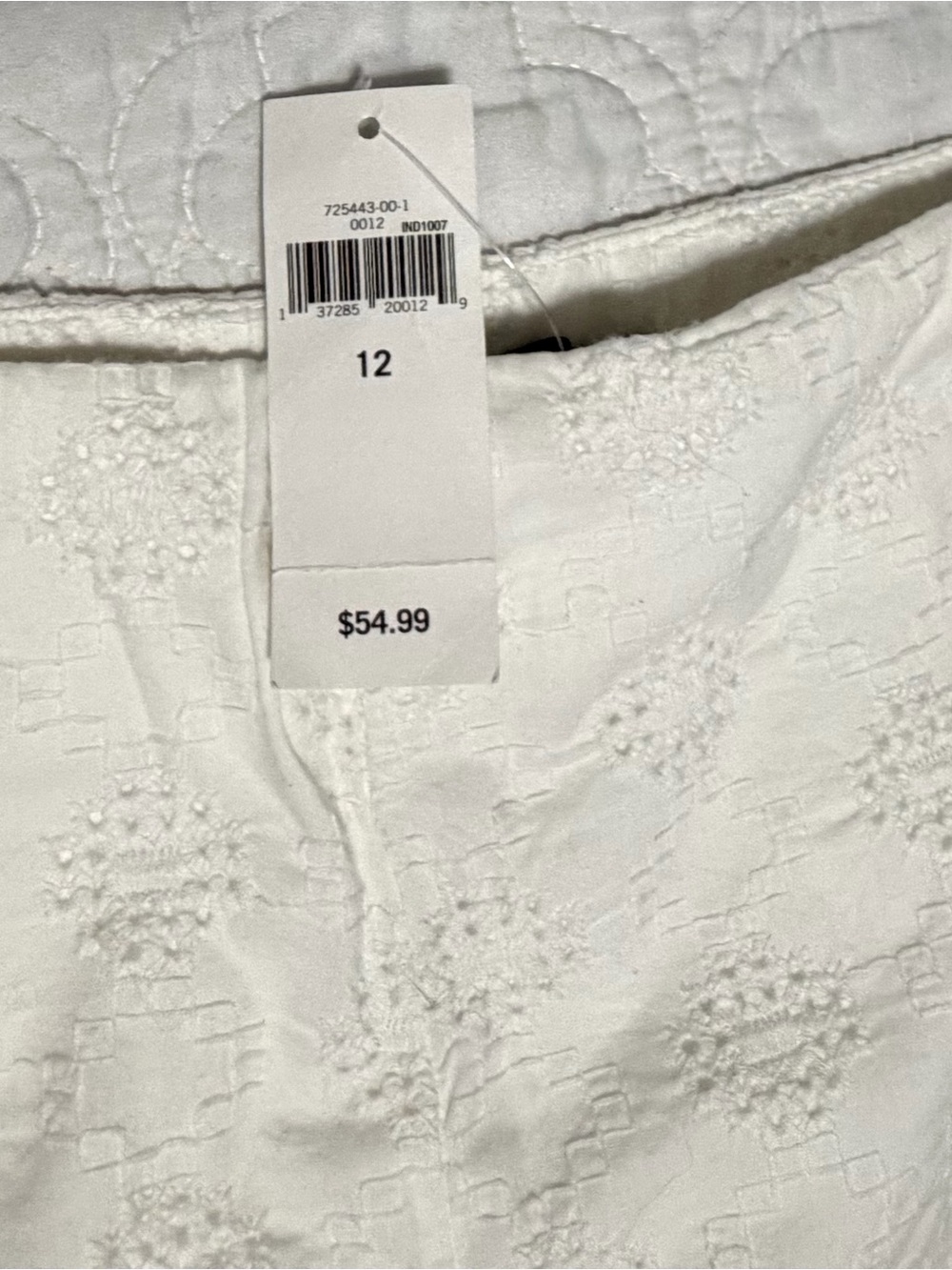 Banana Republic White Eyelet Flat-Front Shorts - Picture 6 of 8